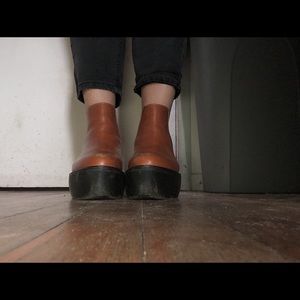 Platform heel Doc Martens.